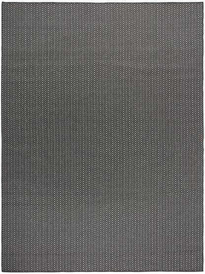 Nourison Home Horizon Indoor/Outdoor HOZ02 Black Contemporary Power-loomed Rug