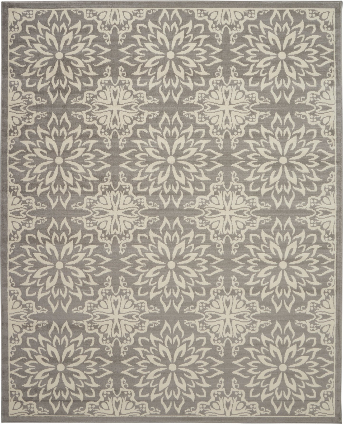 Nourison Home Jubilant JUB06 Ivory Grey Transitional Power-loomed Rug