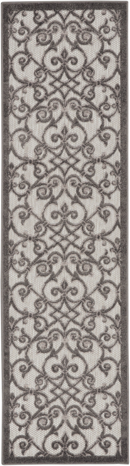 Nourison Home Aloha ALH21 Grey Charcoal Contemporary Power-loomed Rugs