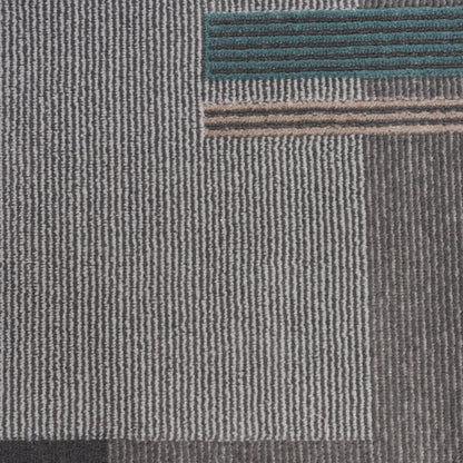 Nourison Home Thalia  Grey Multicolor  Contemporary
