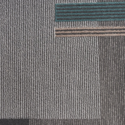 Nourison Home Thalia  Grey Multicolor  Contemporary