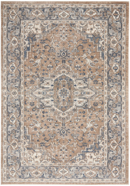 Nourison Home Quarry QUA05 Beige Grey Transitional Power-loomed Rugs