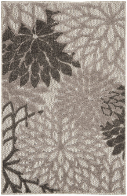 Nourison Home Aloha ALH05 Silver Grey Contemporary Power-loomed Rugs