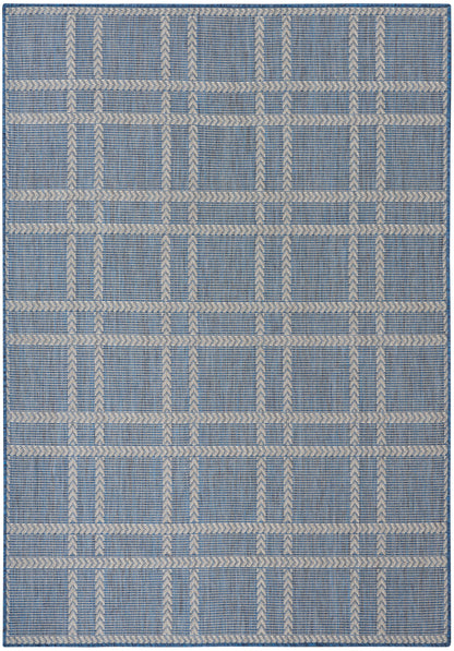 Nourison Home Horizon Indoor/Outdoor HOZ04 Navy Contemporary Power-loomed Rug