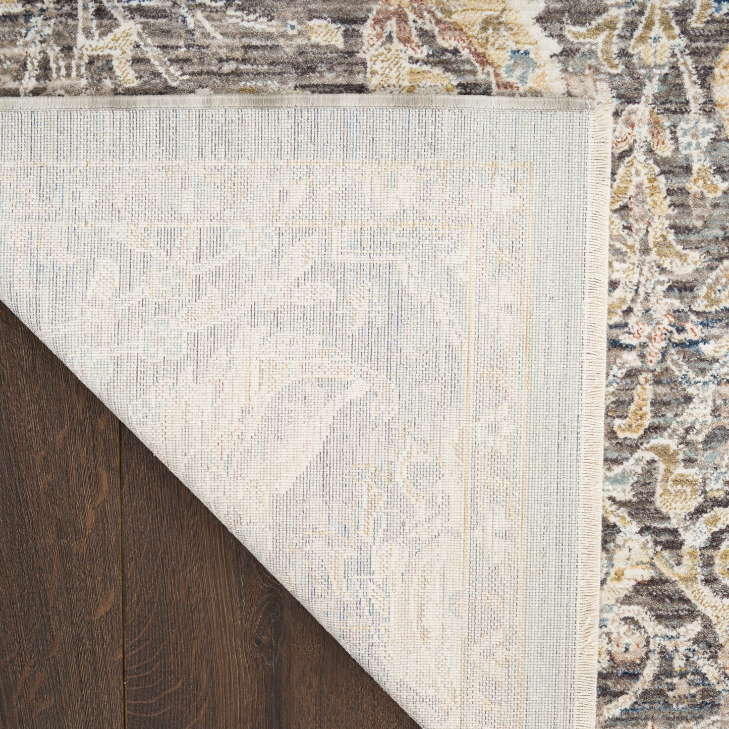 Nourison Home Antique Fusion  Charcoal Multicolor  Traditional