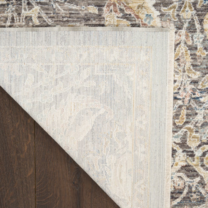 Nourison Home Antique Fusion  Charcoal Multicolor  Traditional