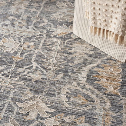 Nourison Home Lynx  Navy Multicolor  Transitional