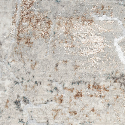 Nourison Home Glitz  Grey Multicolor  Contemporary