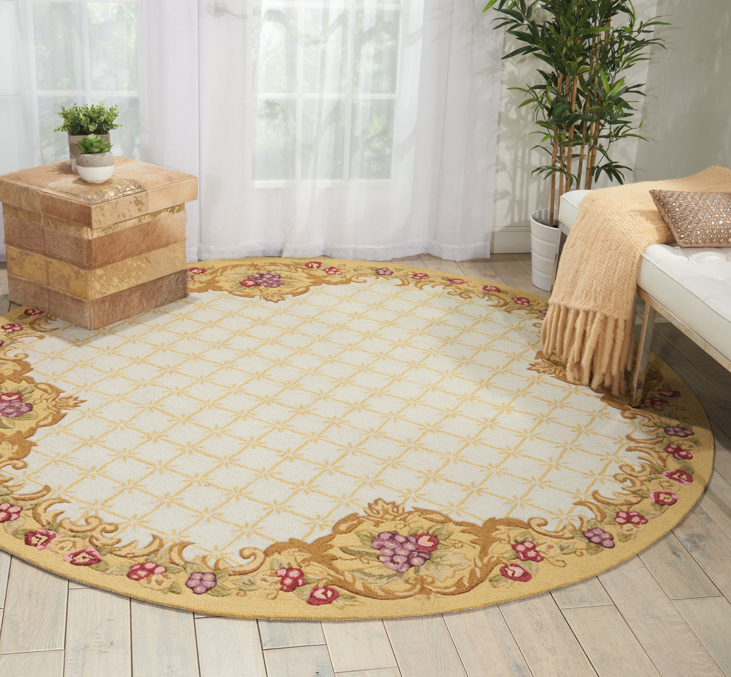 Nourison Home Fantasy  Ivory  Contemporary