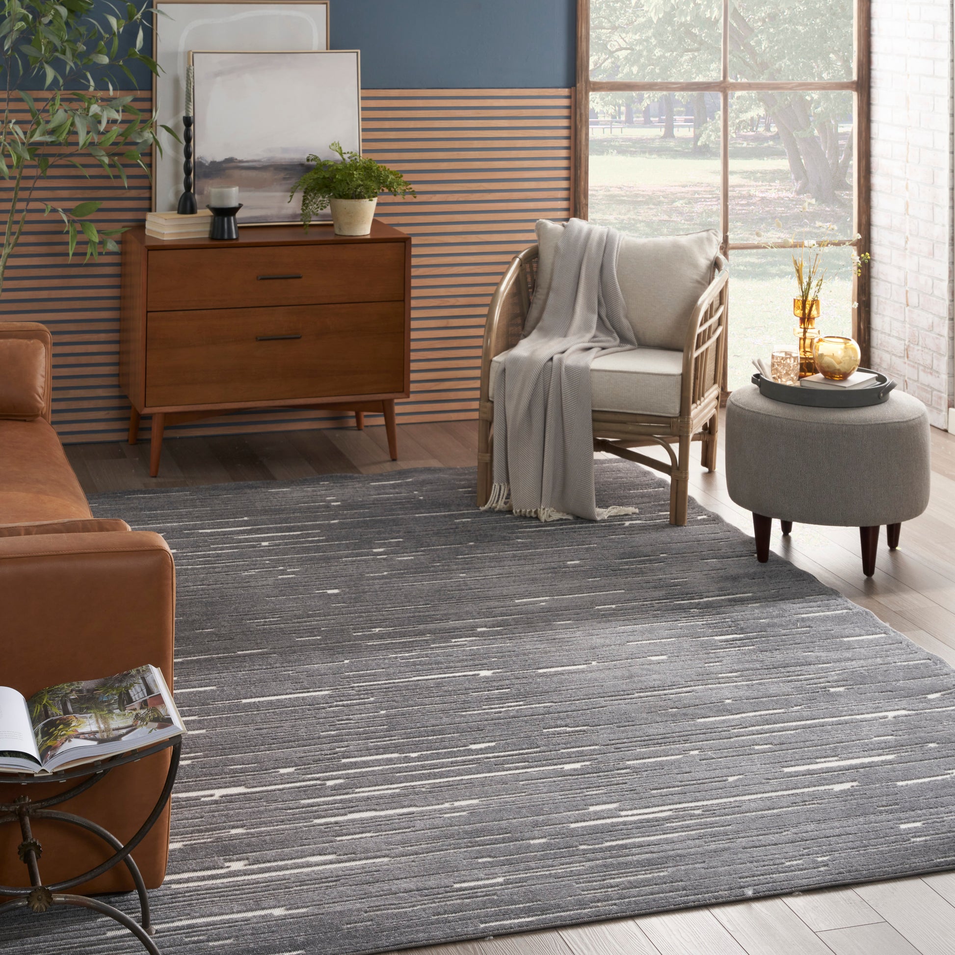 Nourison Home Care Free  Grey  Contemporary