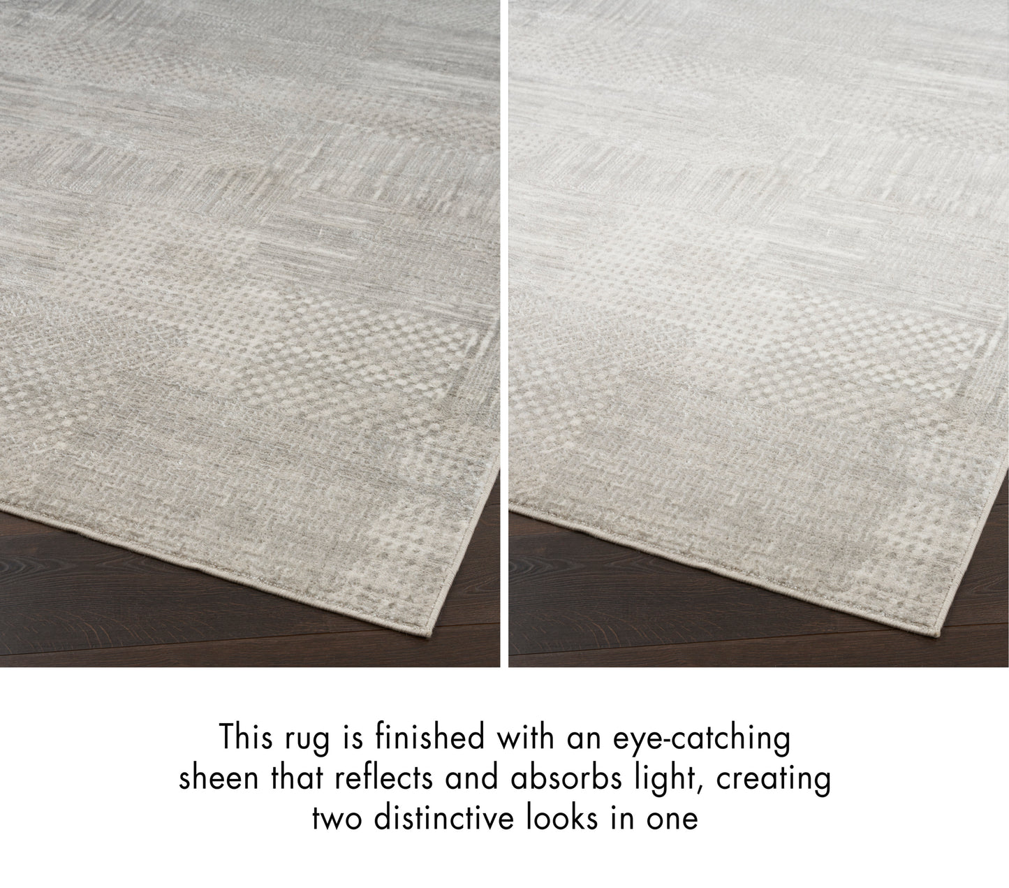 Nourison Home Glitz  Silver Grey  Contemporary