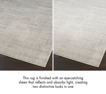 Nourison Home Glitz  Silver Grey  Contemporary