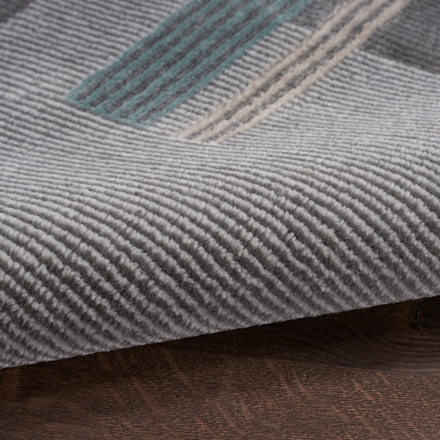 Nourison Home Thalia  Grey Multicolor  Contemporary