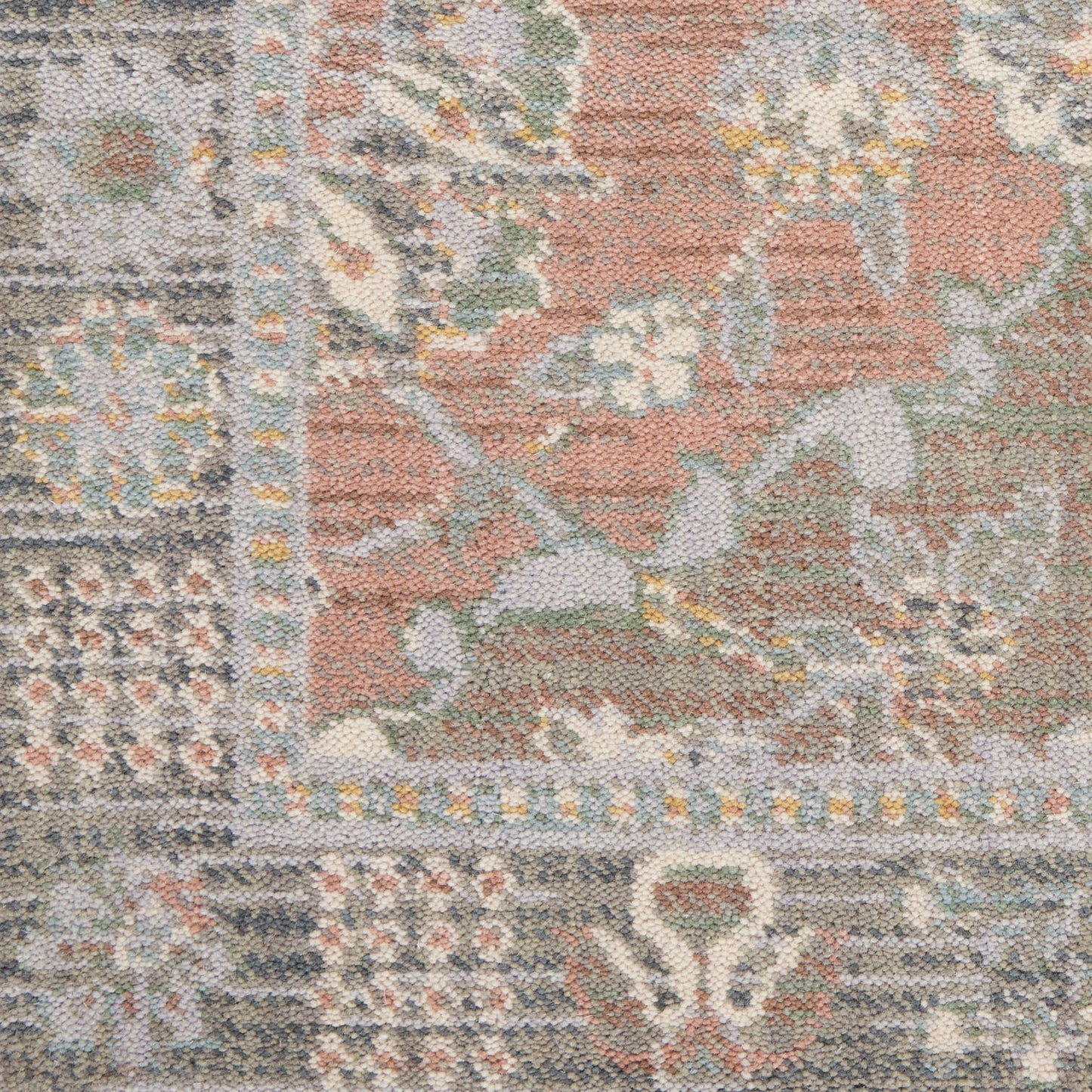 Nourison Home Parisa  Grey Multicolor  Transitional