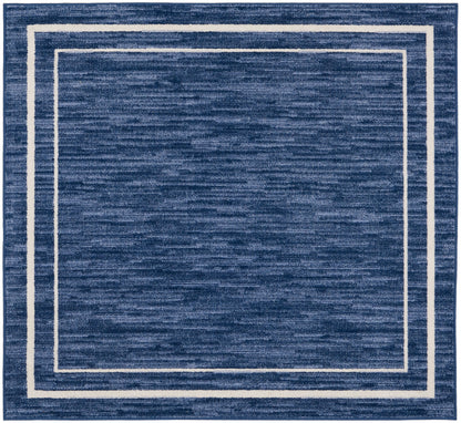 Nourison Home Nourison Essentials NRE02 Navy Ivory Contemporary Power-loomed Rug