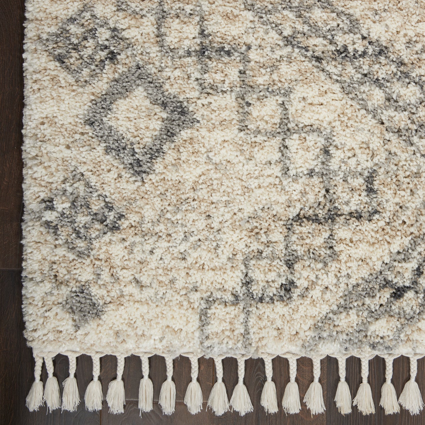Nourison Home Oslo Shag  Ivory Grey  Contemporary
