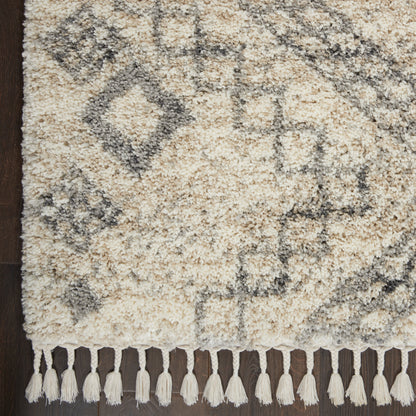 Nourison Home Oslo Shag  Ivory Grey  Contemporary