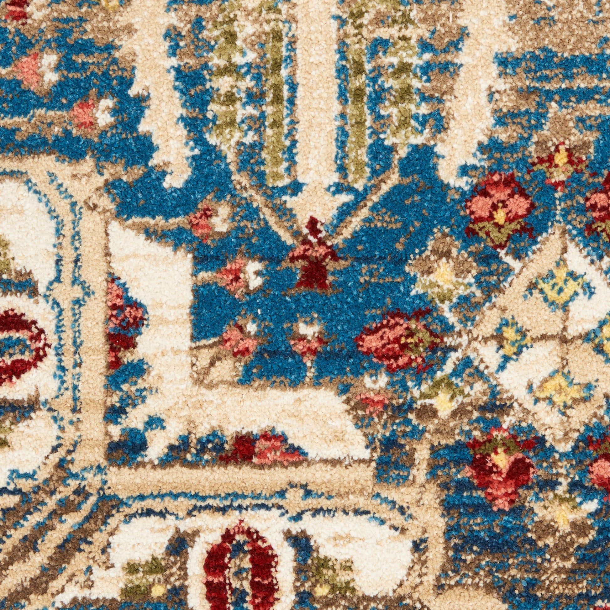 Nourison Home Karisma  Blue Ivory  Traditional