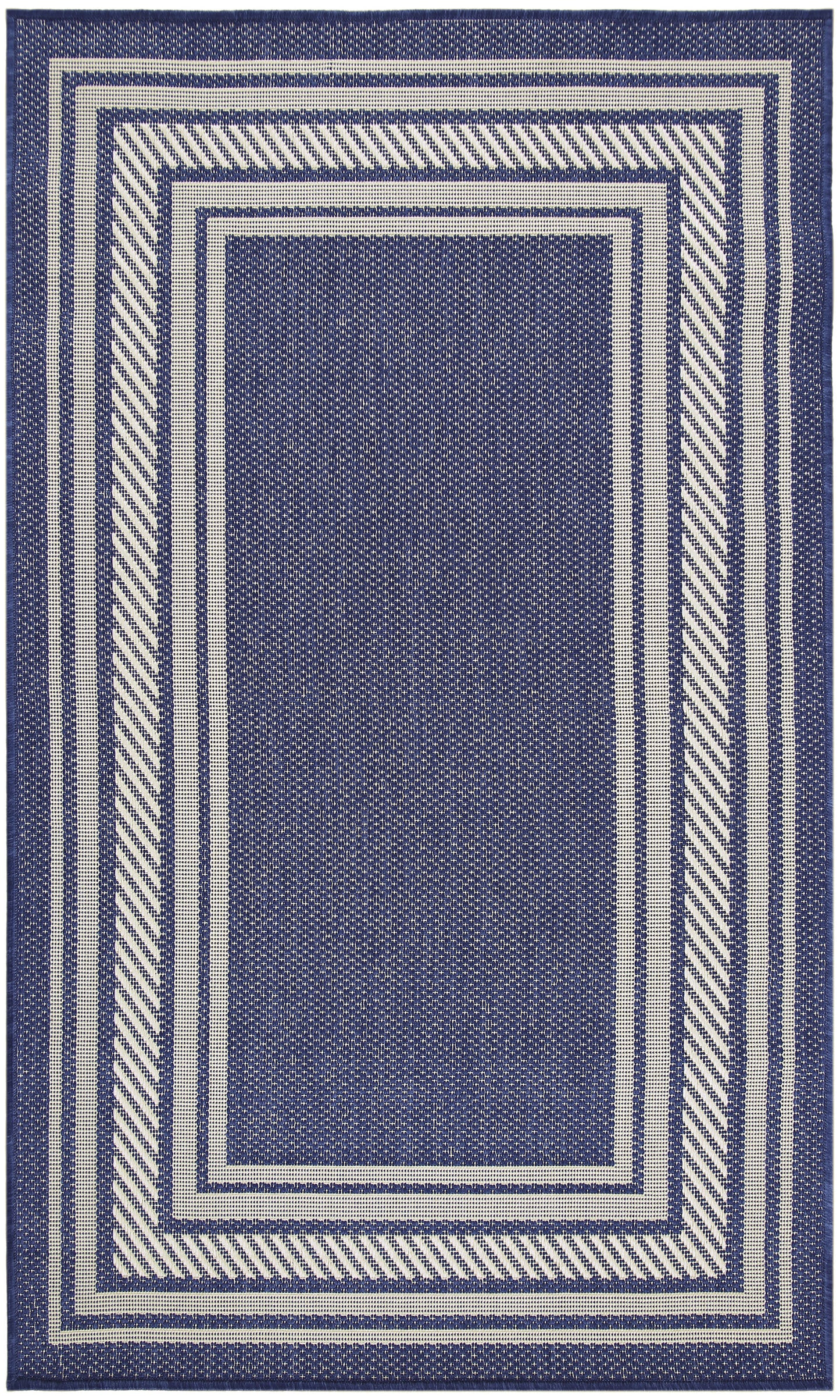 Nourison Home Horizon Indoor/Outdoor HOZ03 Navy Contemporary Power-loomed Rug