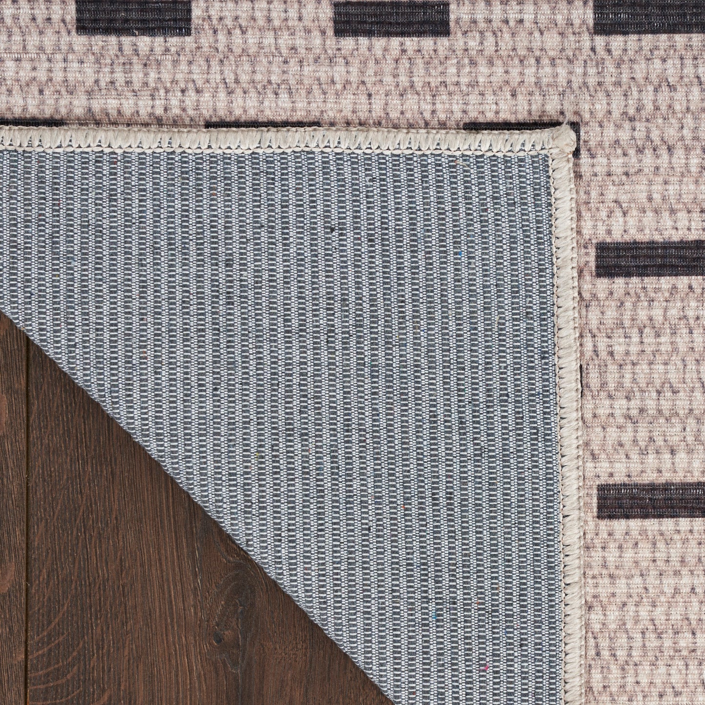 Nourison Home Nourison Washables  Cream Black  Contemporary