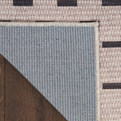 Nourison Home Nourison Washables  Cream Black  Contemporary