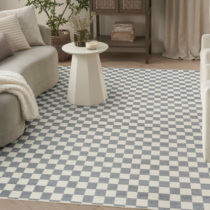Nourison Home Serenity Home  Ivory Blue  Contemporary