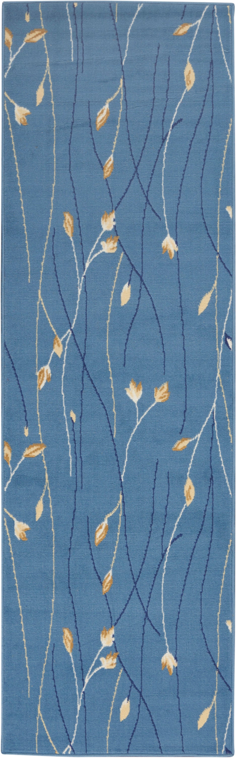 Nourison Home Grafix GRF15 Light Blue Contemporary Power-loomed Rug