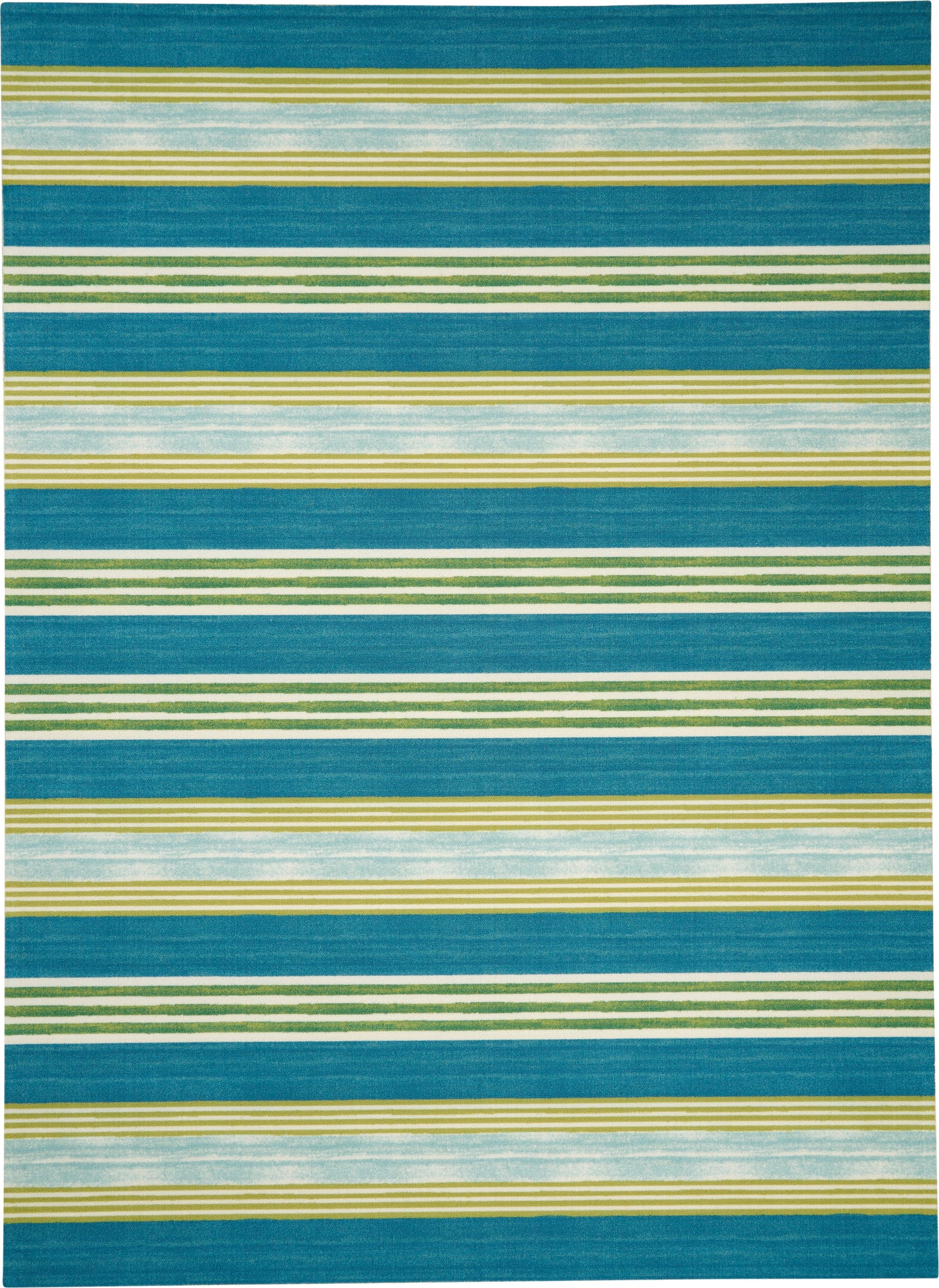 Waverly Sun N Shade  Green Teal  Contemporary