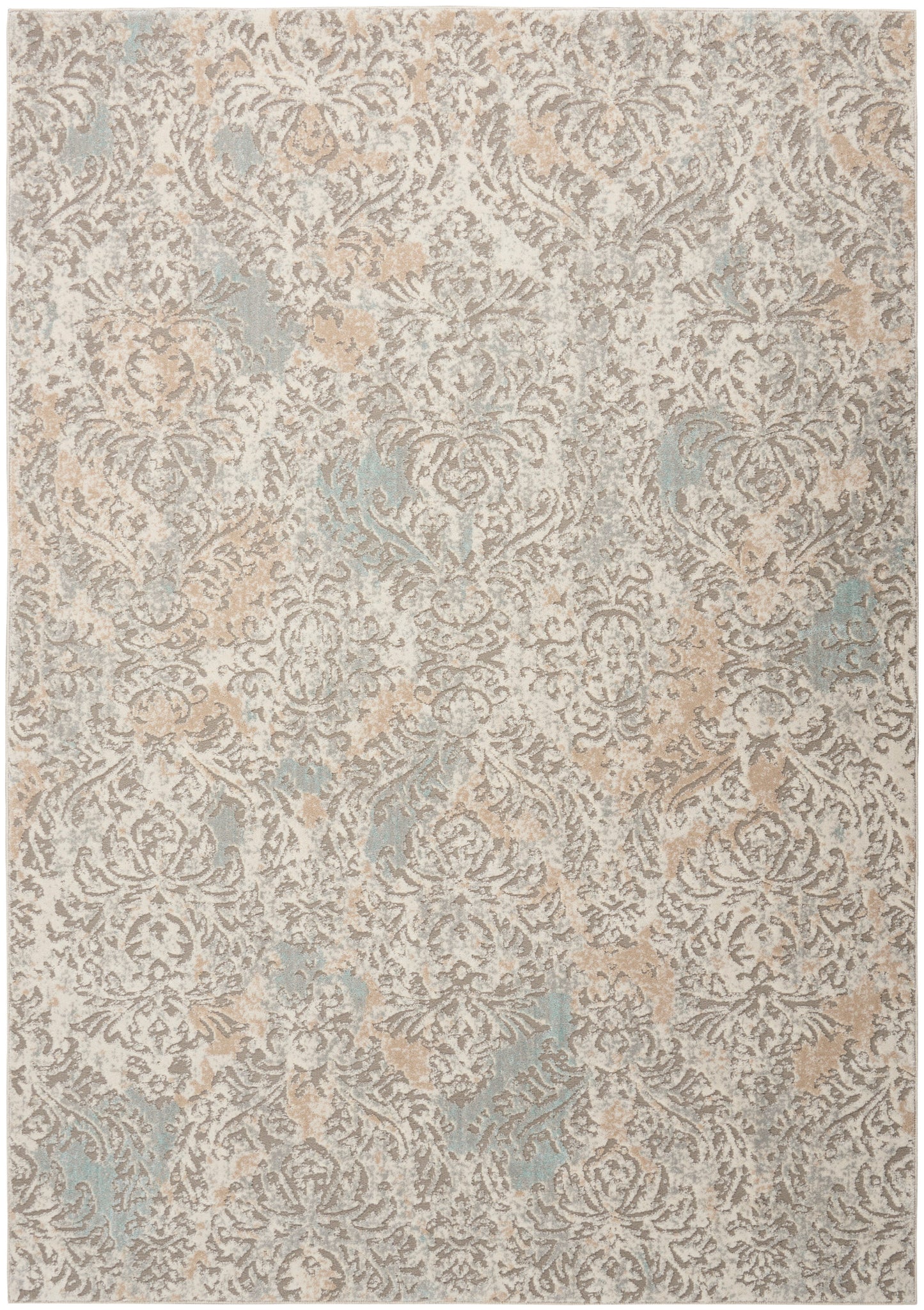 Nourison Home Marmara MRA05 Grey Ivory Contemporary Power-loomed Rug