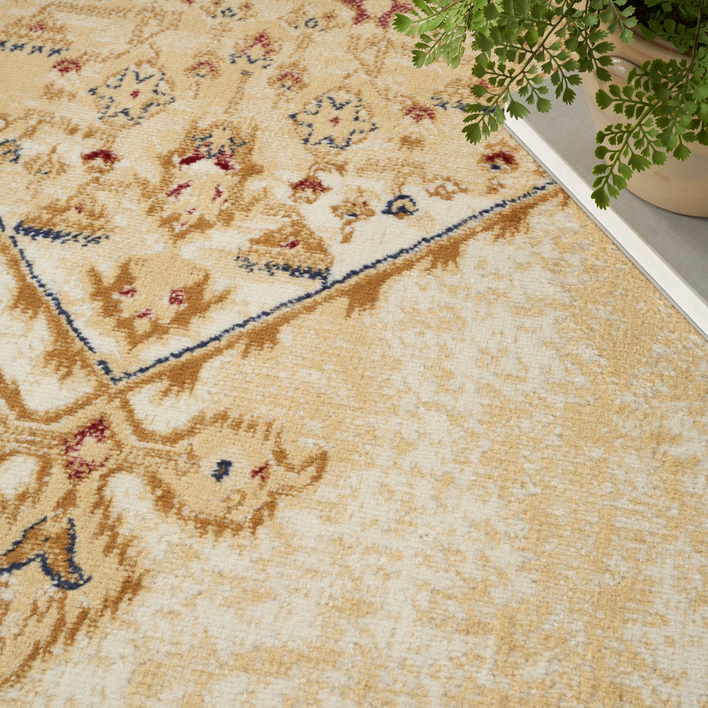 Nourison Home Grafix  Cream Multicolor  Traditional