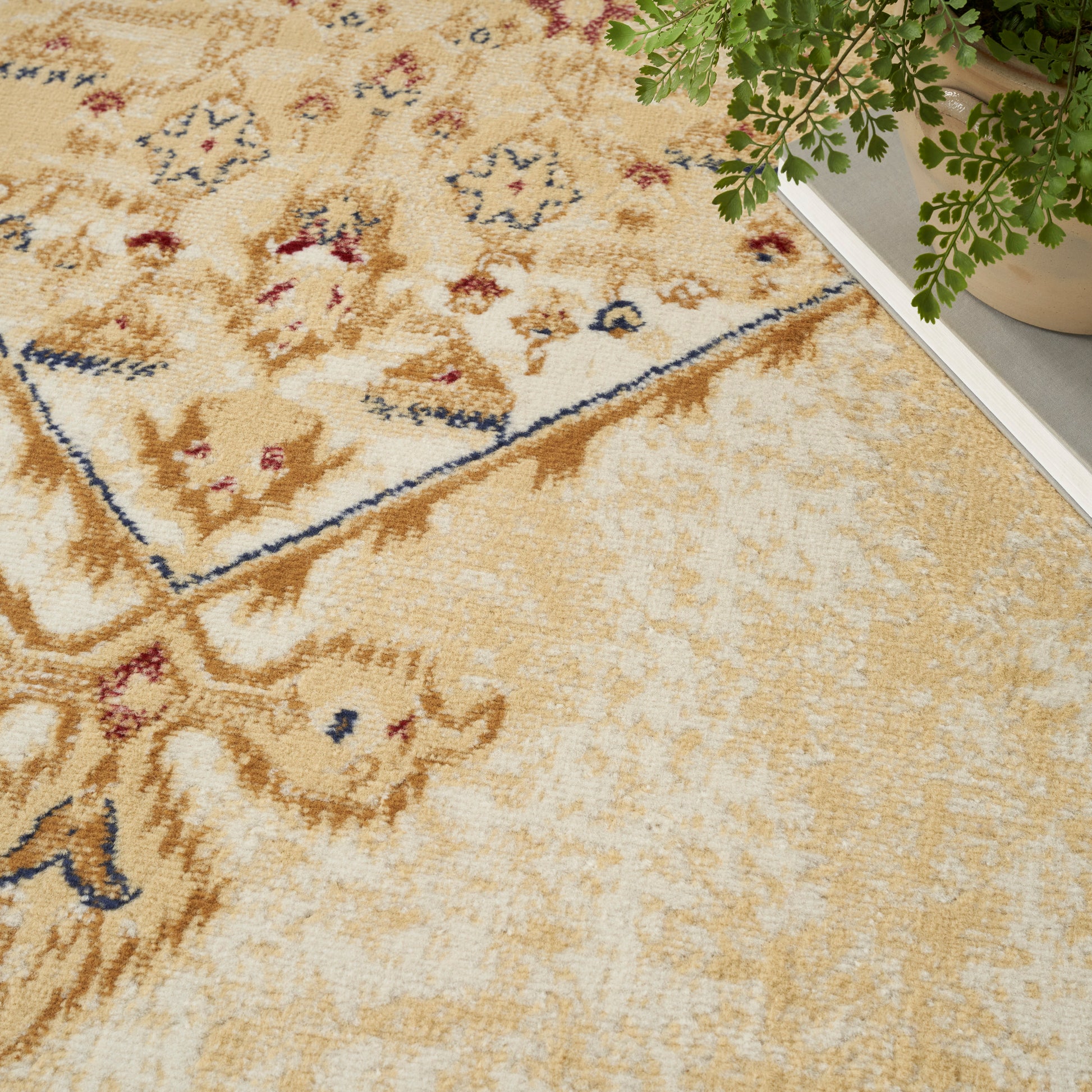 Nourison Home Grafix  Cream Multicolor  Traditional