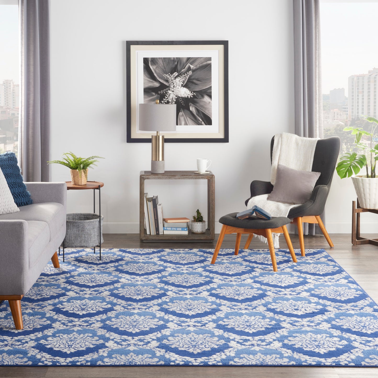 Nourison Home Whimsicle  Blue  Contemporary
