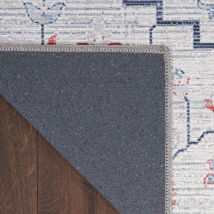 Nourison Home New Concept Washables  Ivory Blue  Contemporary