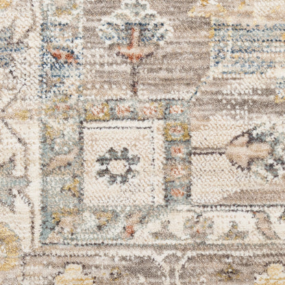 Nourison Home Antique Fusion  Ivory Multicolor  Traditional