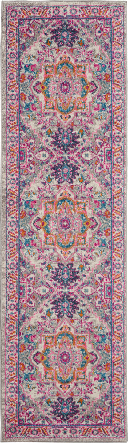 Nourison Home Passion PSN20 Light Grey Pink Transitional Power-loomed Rugs
