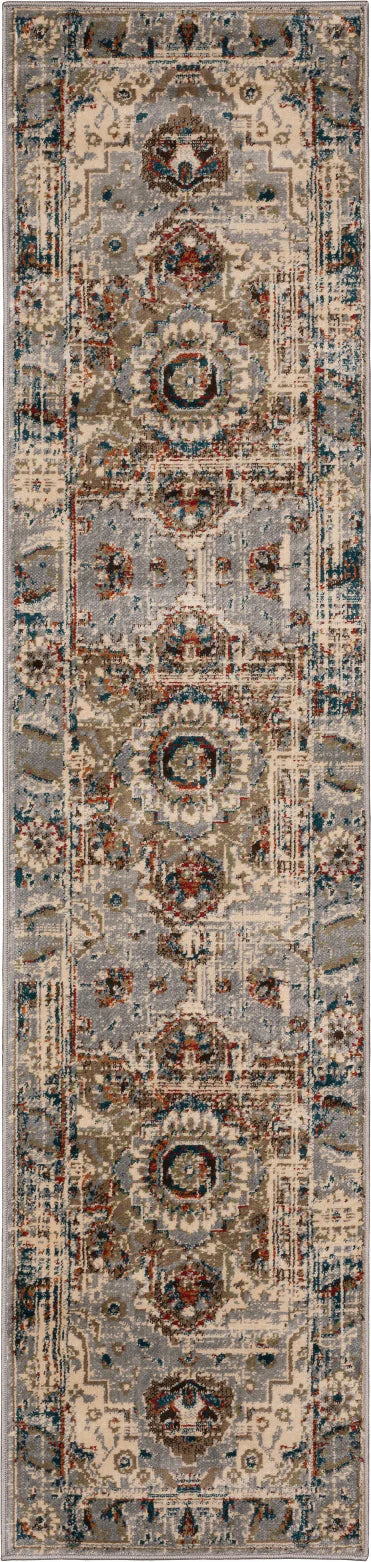 Oriental Weavers Juliette 205E3 Grey Rust Traditional Machinemade Rug
