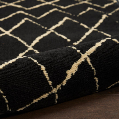Nourison Home Grafix  Black  Contemporary