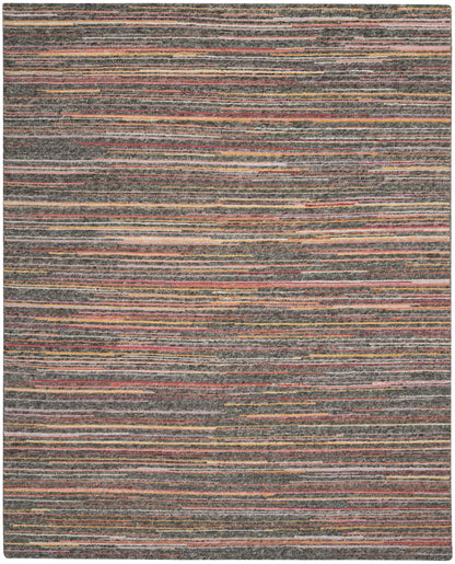 Nourison Home Plateau PAE01 Grey Flame Contemporary Knotted Rug