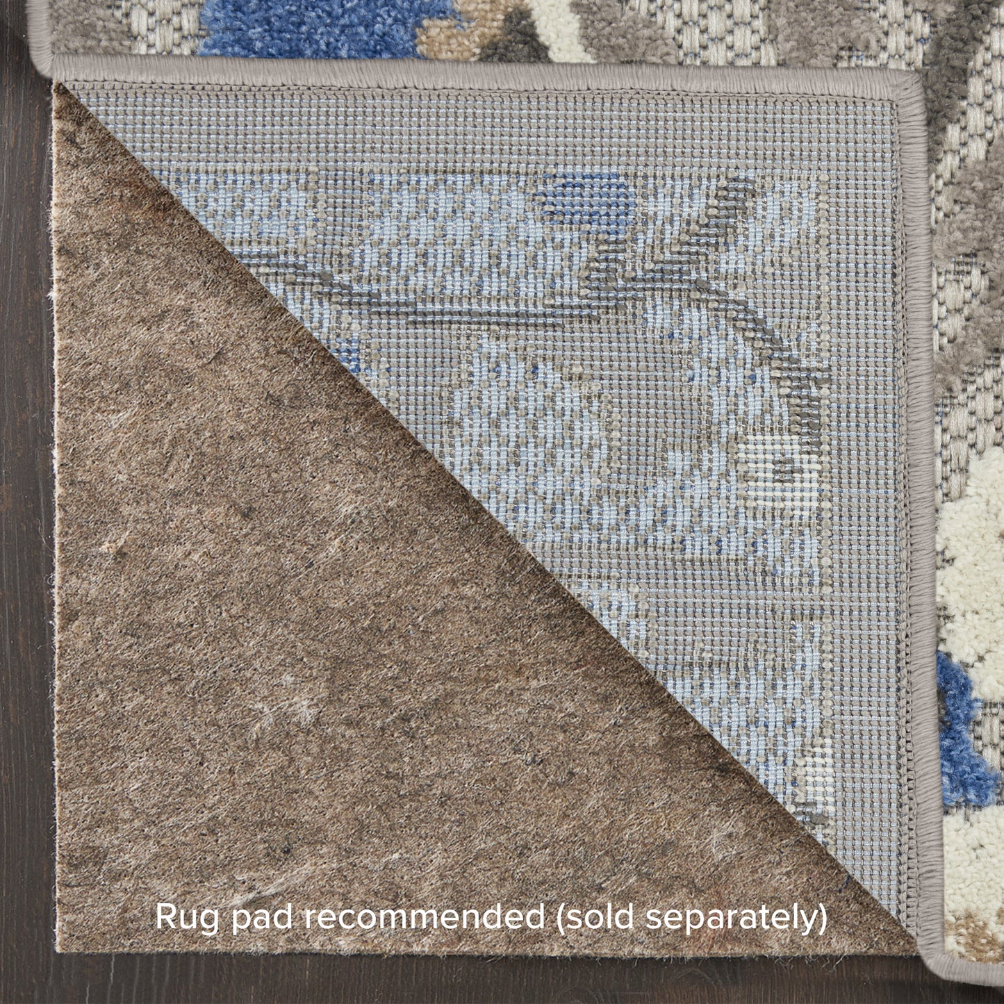Nourison Home Aloha  Grey Multicolor  Contemporary
