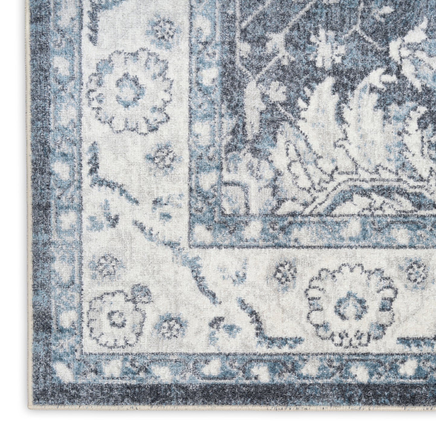 Nourison Home Astra Machine Washable  Slate  Traditional