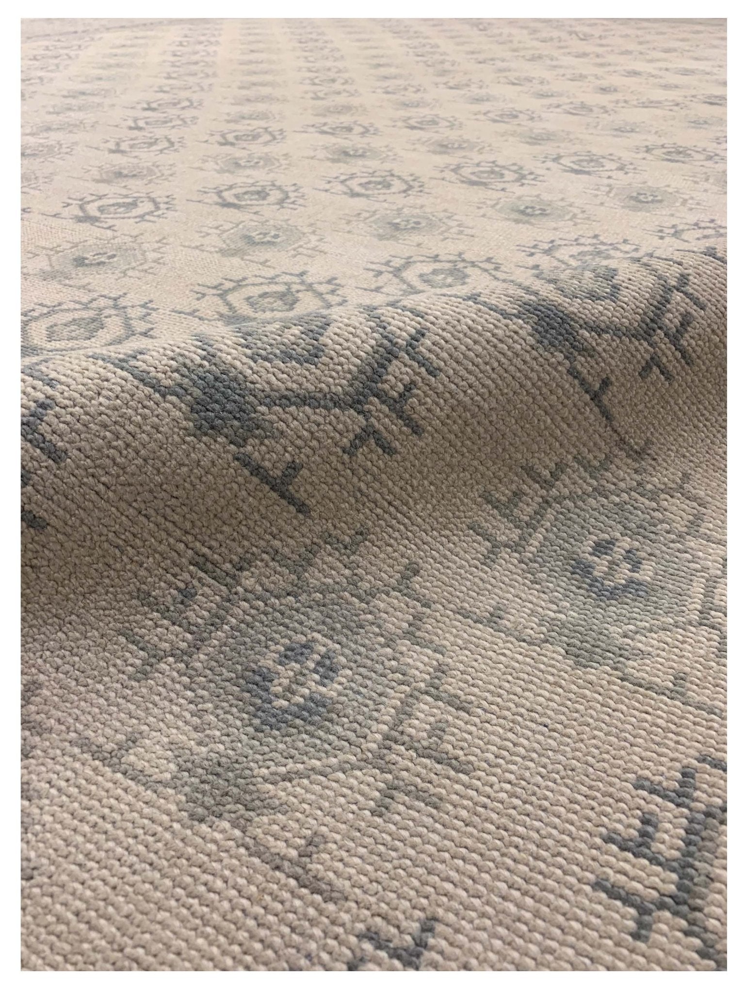 Artisan Rebecca Beige Grey Transitional Knotted Rug - Rugs - Artisan - Atlanta Designer Rugs