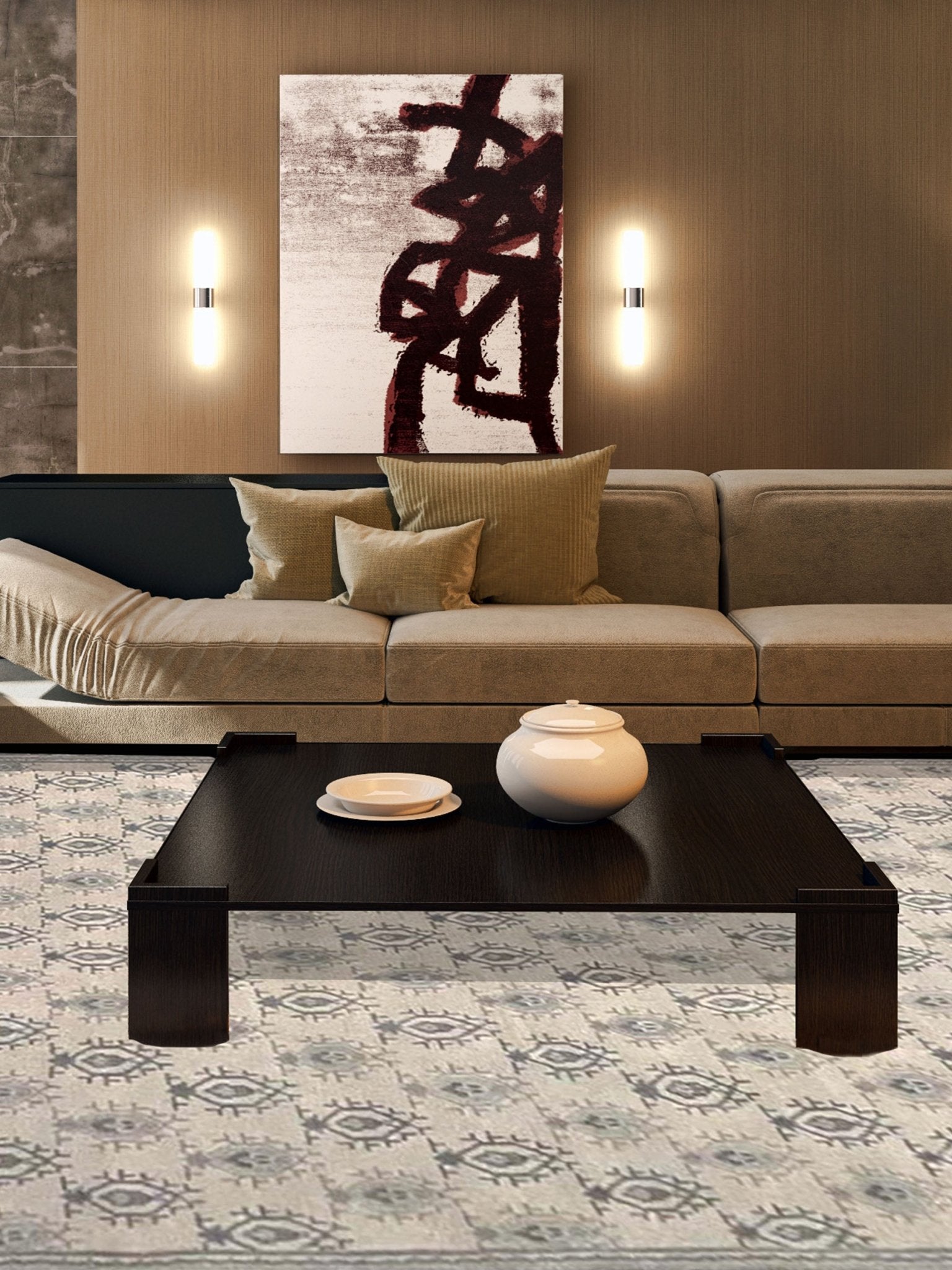 Artisan Rebecca Beige Grey Transitional Knotted Rug - Rugs - Artisan - Atlanta Designer Rugs