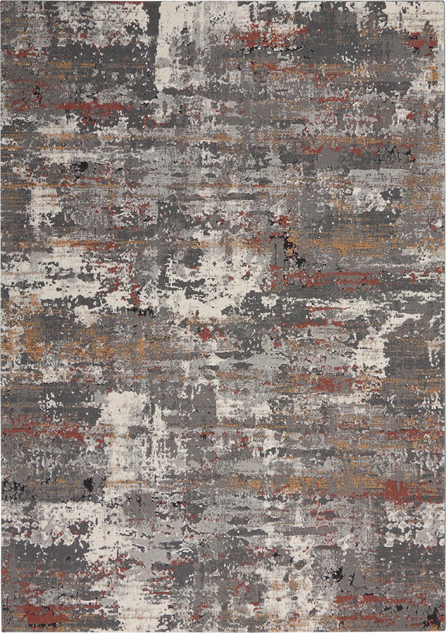 Nourison Home Tangra TNR02 Grey Multi Contemporary Power-loomed Rug