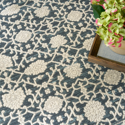 Nourison Home Grace  Blue  Traditional