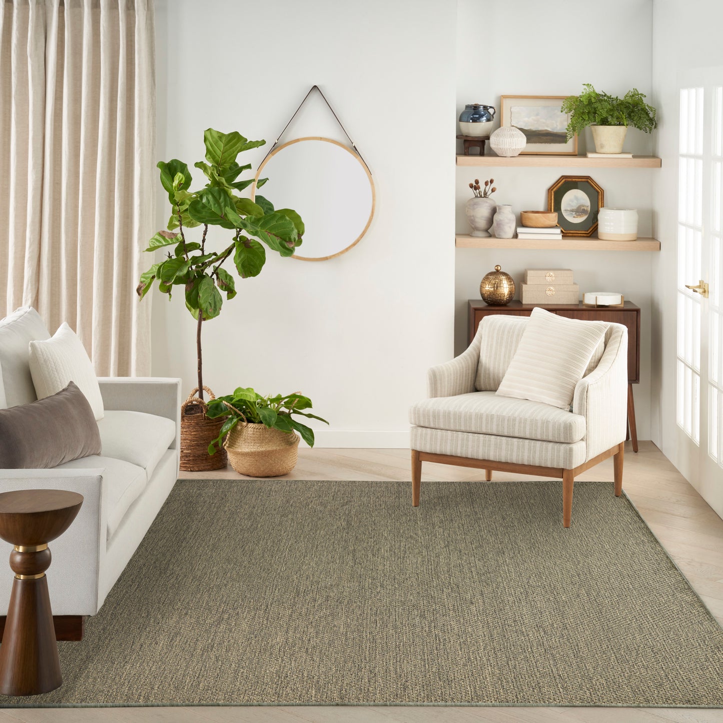 Nourison Home Tulum  Olive  Contemporary