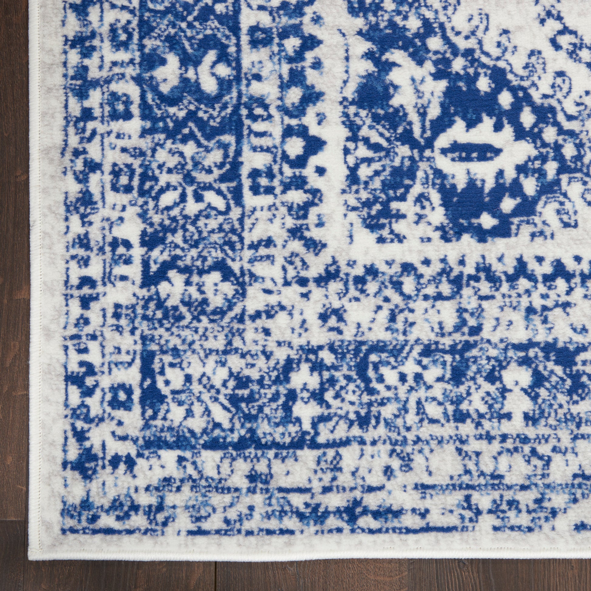 Nourison Home Whimsicle  Ivory Navy  Transitional