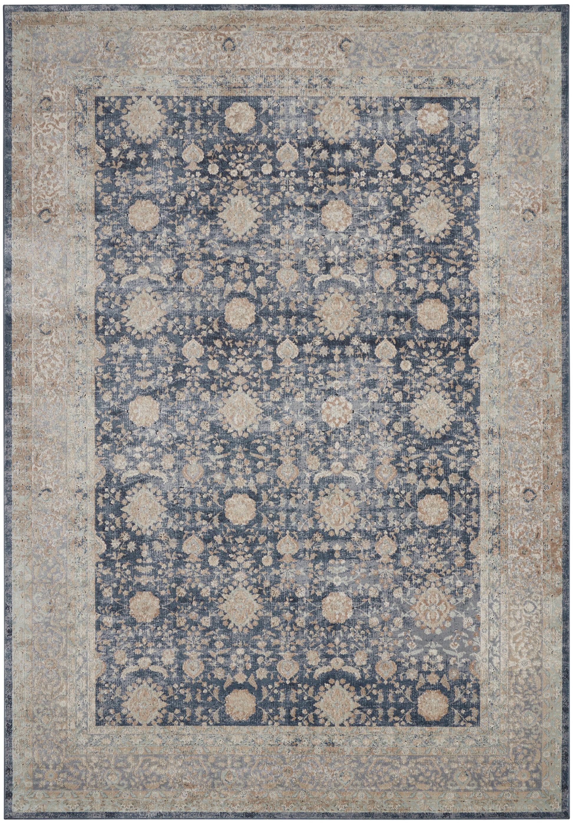 Nourison Home Malta  Navy  Traditional