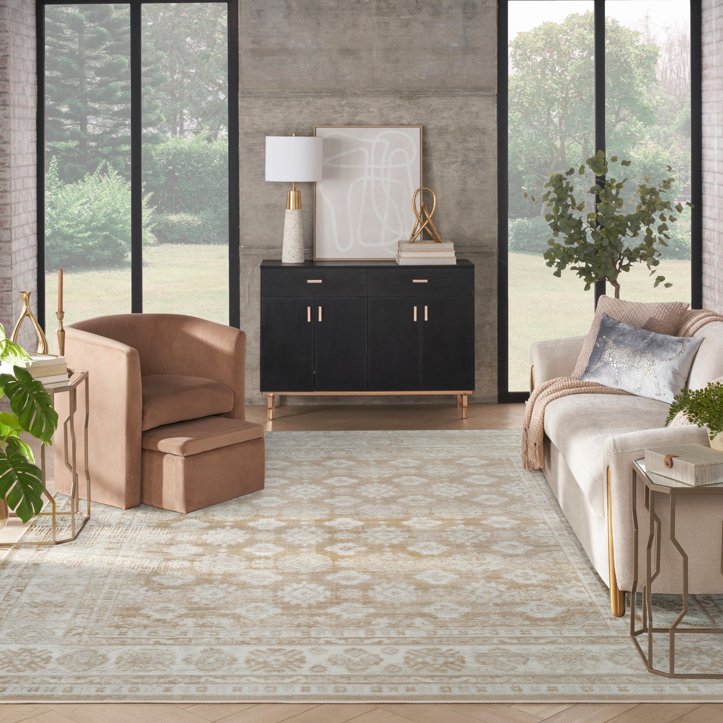 Nourison Home Dekor  Cream Beige  Traditional