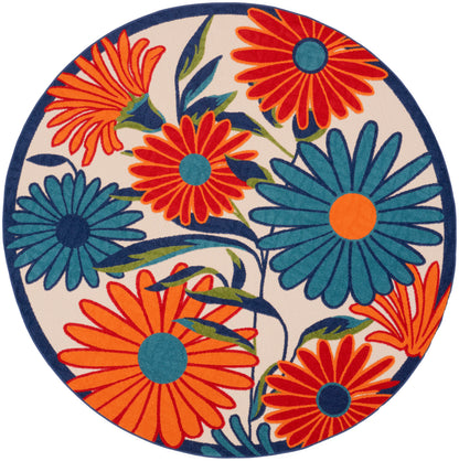 Nourison Home Aloha ALH33 Multicolor Contemporary Power-loomed Rugs