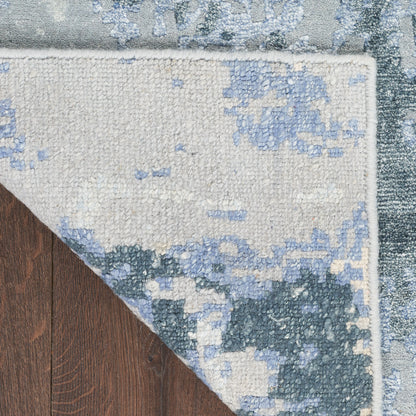 Nourison Home Silk Shadows  Blue Sky  Contemporary